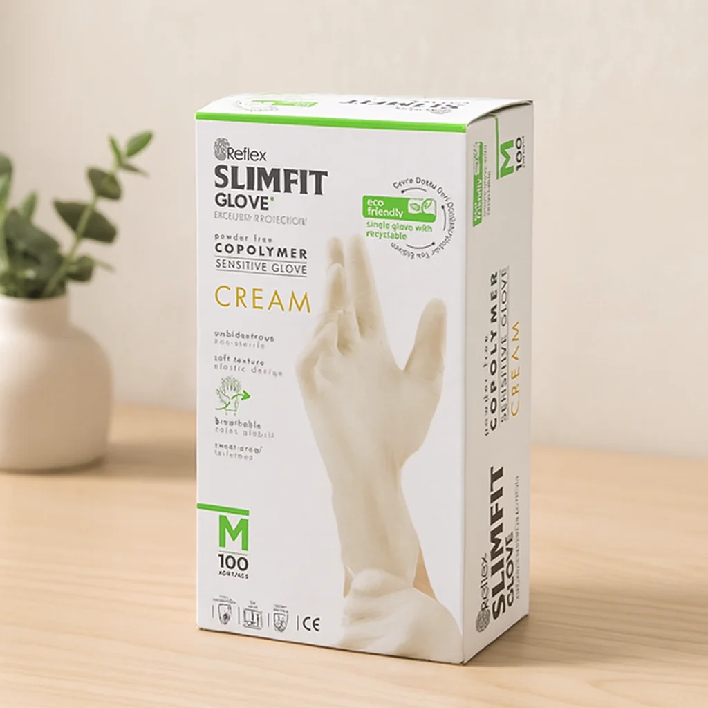 Slimfit Pudrasız Muayene Eldiven M Krem 100'lü Fiyatı, Yorumları ve Özellikleri
