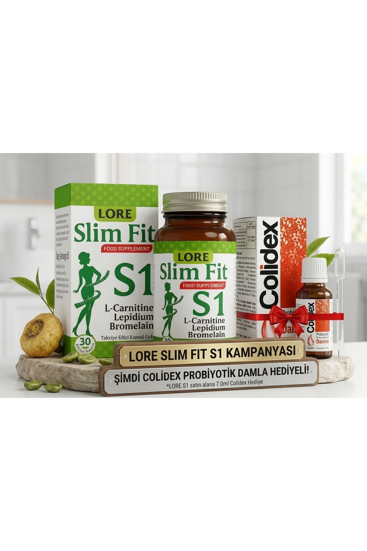 SLİMFİT S1 30KP VE COLİDEX DAMLA HEDİYE Fiyatı, Yorumları ve Özellikleri