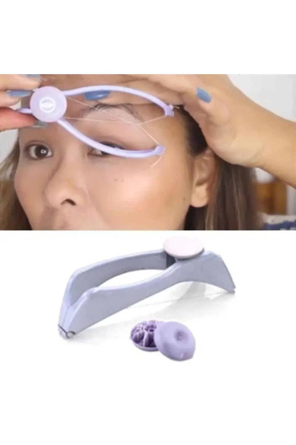 ® Slique Pratik İple Kaş Bıyık Tüy Alma Epilasyon Aleti Makinesi