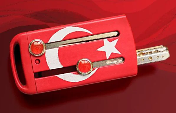 Slot Ayyıldız Anahtarlık Anahtar Kabı 4 Adet Boncuklu