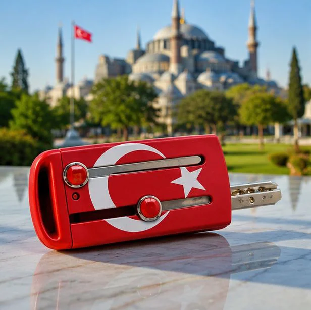 Slot Ayyıldız Anahtarlık Anahtar Kabı 4 Adet Boncuklu