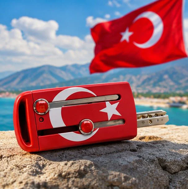 Slot Ayyıldız Anahtarlık Anahtar Kabı 4 Adet Boncuklu