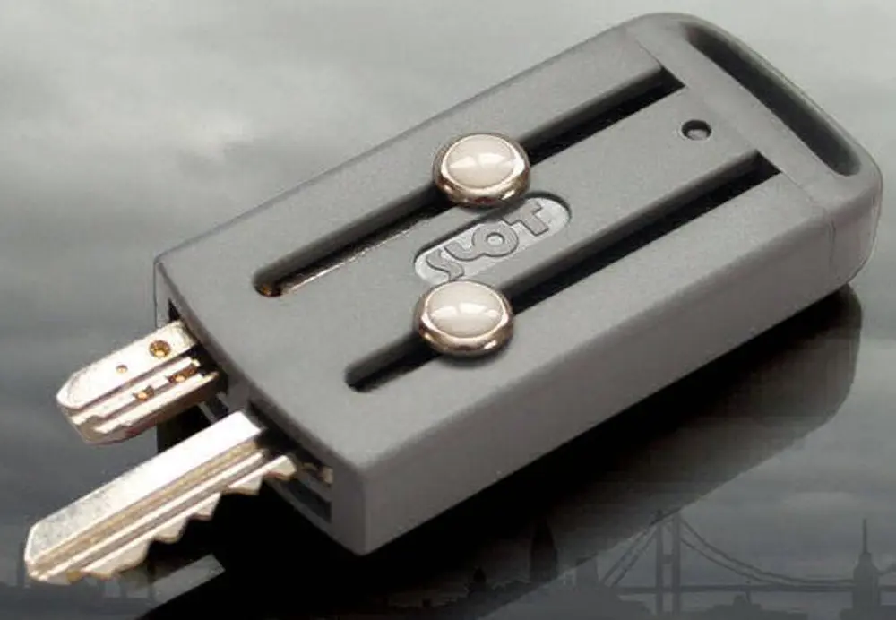 Slot Gri Anahtarlık Anahtar Kabı 4 adet Boncuklu