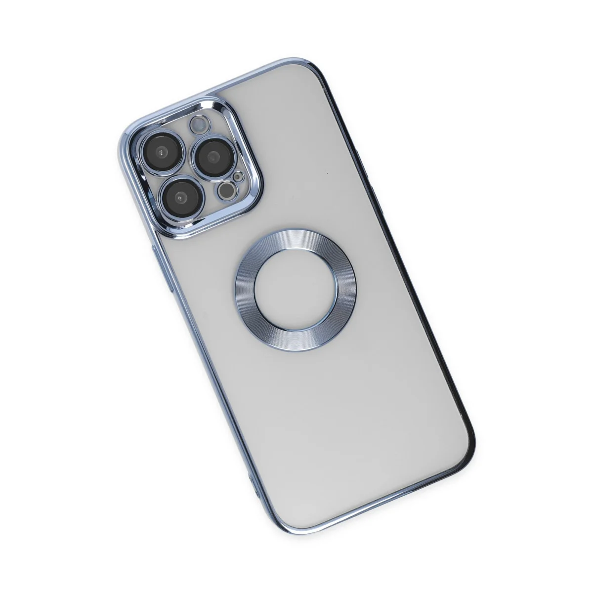 Slot Silikon Kılıf iPhone 14 Pro Max - Sierra Blue