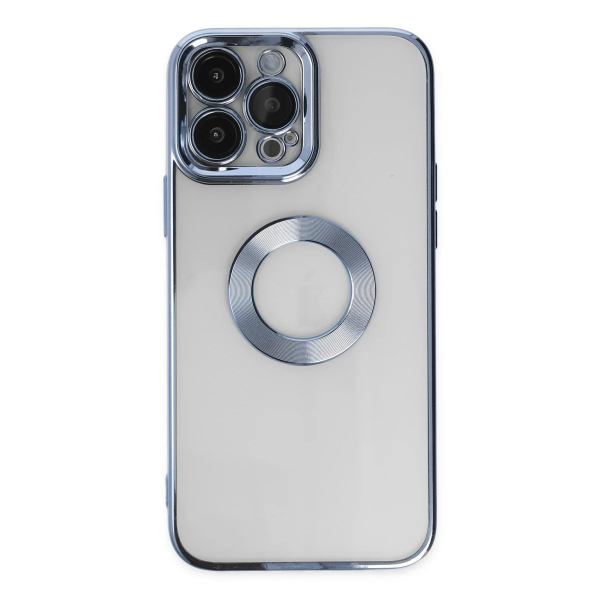 Slot Silikon Kılıf iPhone 14 Pro Max - Sierra Blue