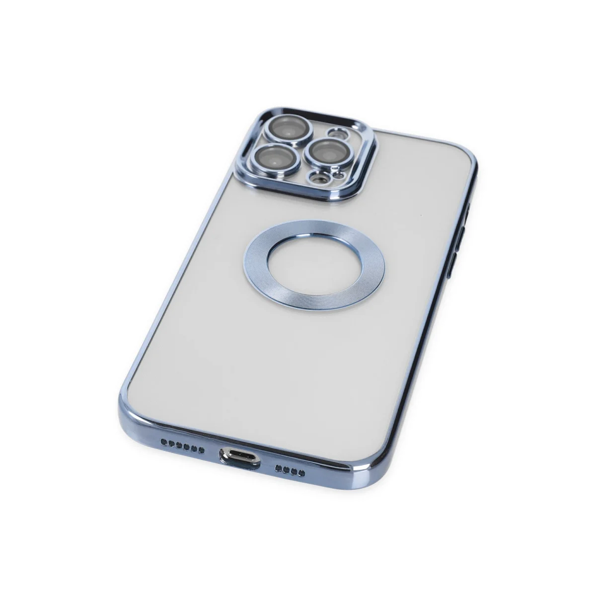 Slot Silikon Kılıf iPhone 14 Pro Max - Sierra Blue