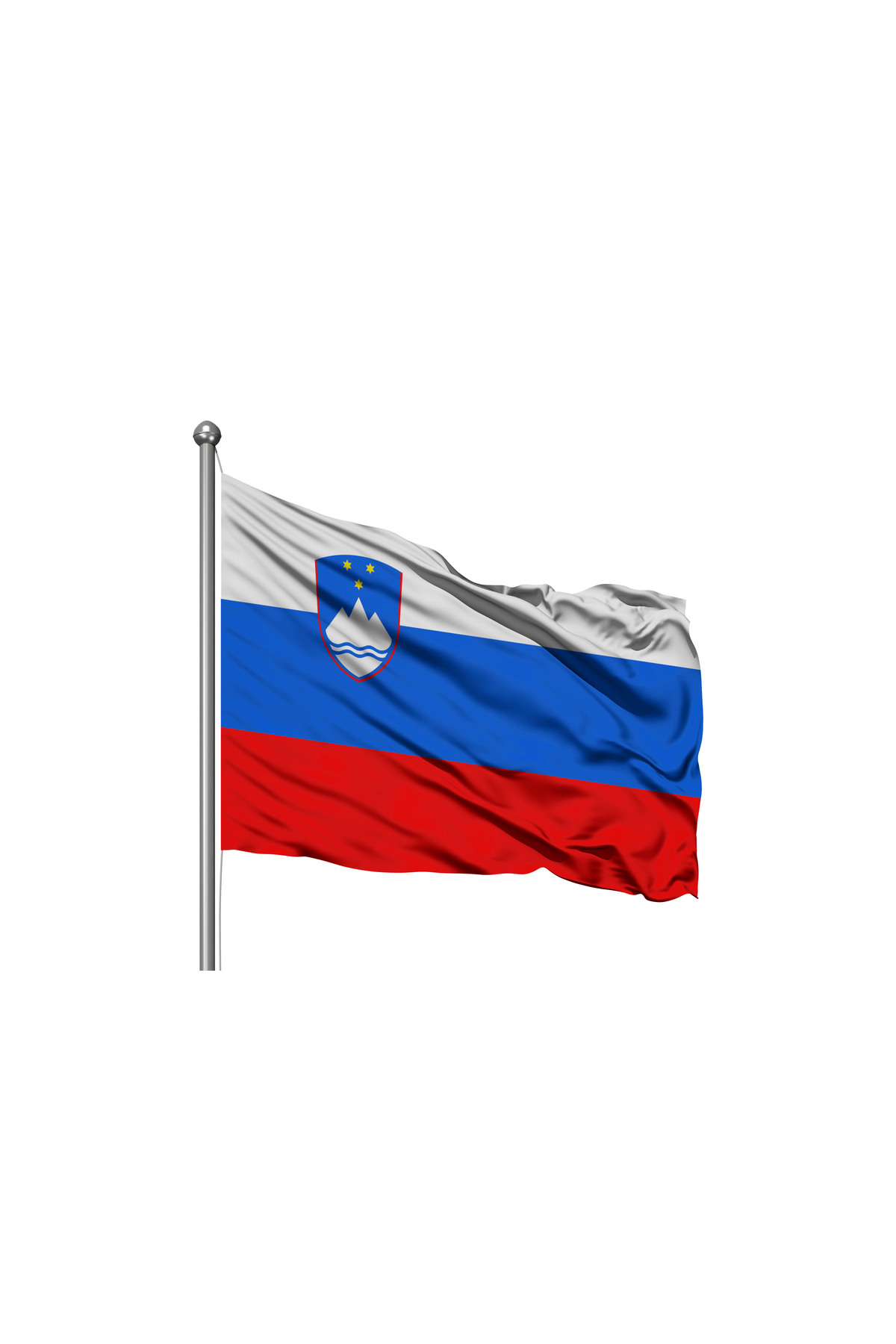 Slovenya Devleti Bayrağı - Premium Raşel Kumaş 400x600cm