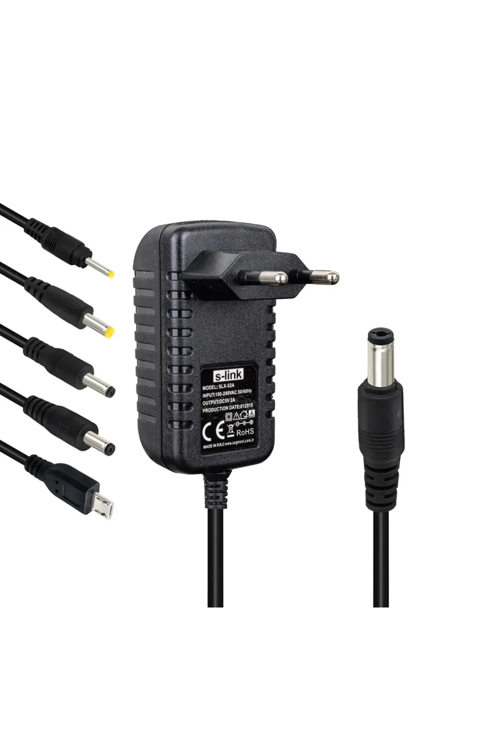SLX-52A 5-9-12 Volt - 2 Amper Çok Uçlu Telefon Tablet PC Akü Akıl