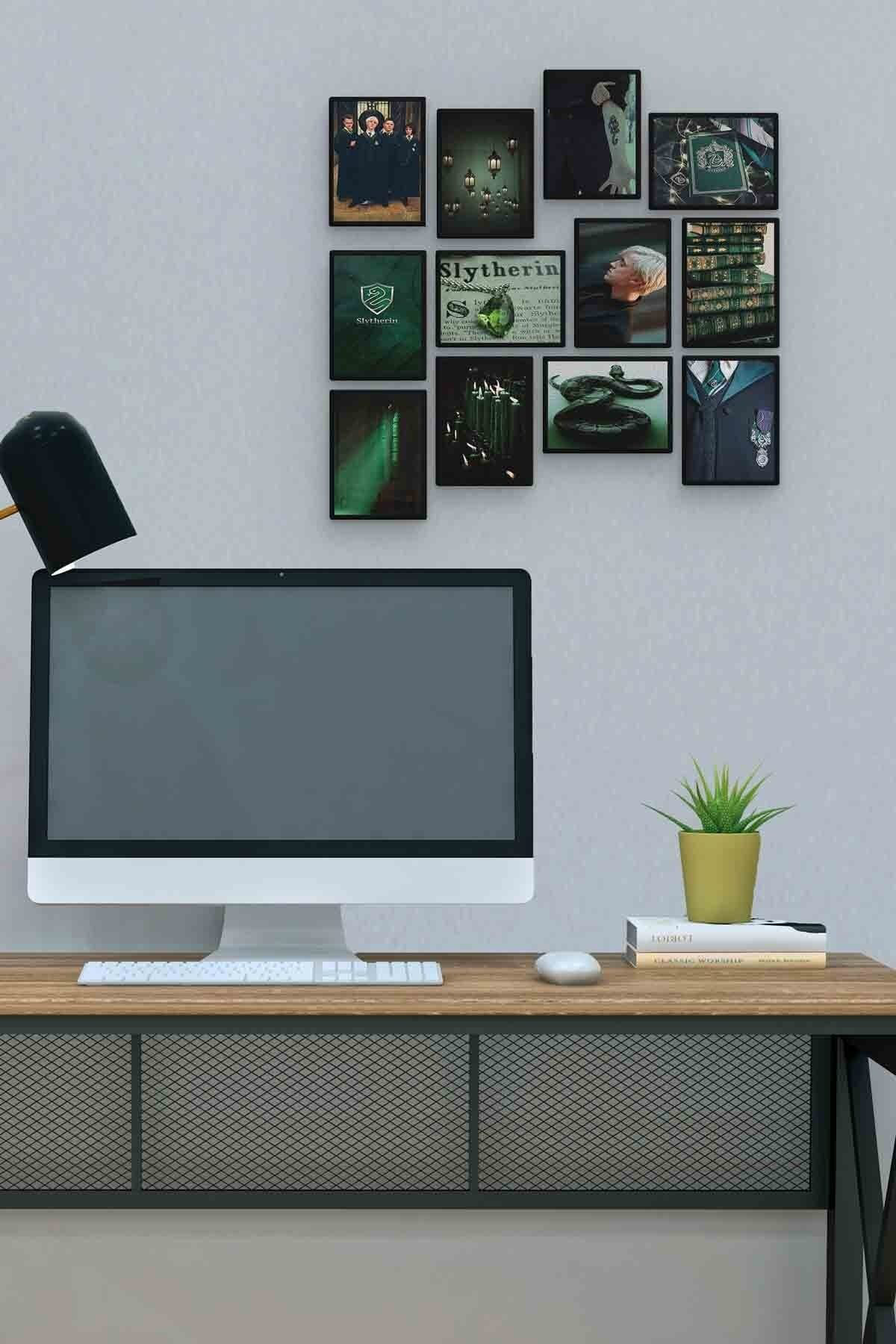 Slytherin 12 Parça Mdf (ahşap) Tablo Ofis Boyu 