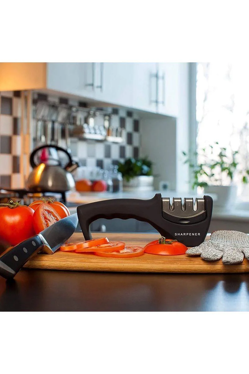 SM-015 Profesyonel Bıçak Bileyici – 3 Aşamalı Elmas Seramik Tungsten Çelik Bileme Aracı Fiyatı, Yorumları ve Özellikleri