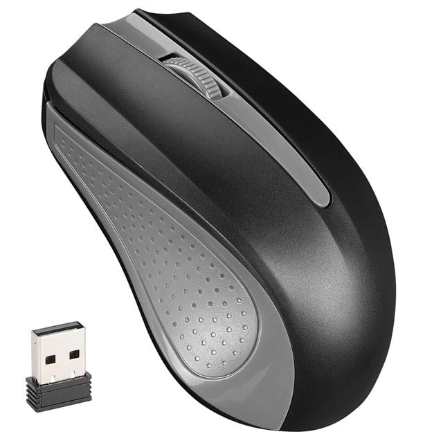 SM-537 USB Siyah-Gri 2.4Ghz 1600DPI Kablosuz Optik Mouse 5 Metre 