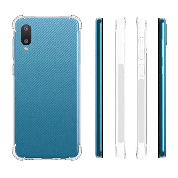 SM Galaxy A02 - M02 Anti-Drop Shockproof Darbe Emici Silikon Kılıf-1852