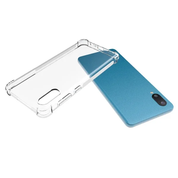 SM Galaxy A02 - M02 Anti-Drop Shockproof Darbe Emici Silikon Kılıf-1852