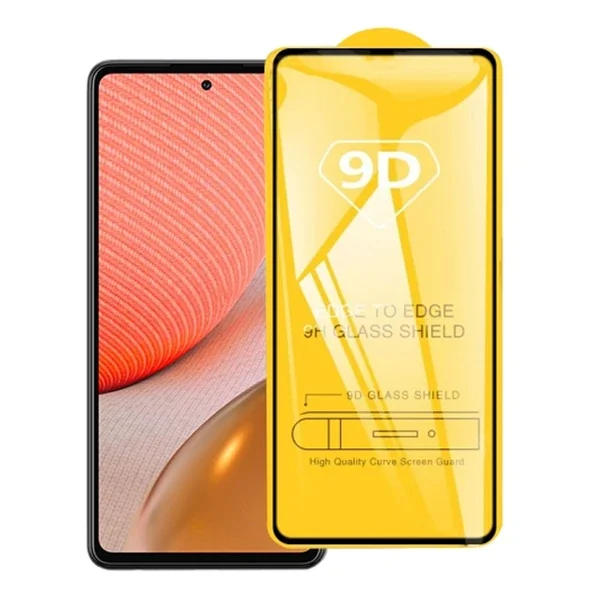 SM Galaxy A72 9D Full Glue Tempered Cam Ekran Koruyucu-1852