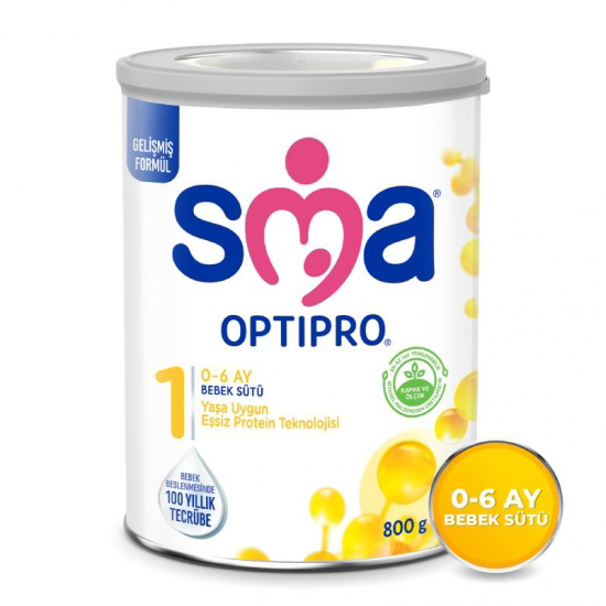 SMA Optipro Probiyotik 1 Bebek Devam Sütü 0-6 Ay 800 Gr SMA Optipro Probiyotik 1 Bebek Devam Sütü 0-6 Ay 800 Gr