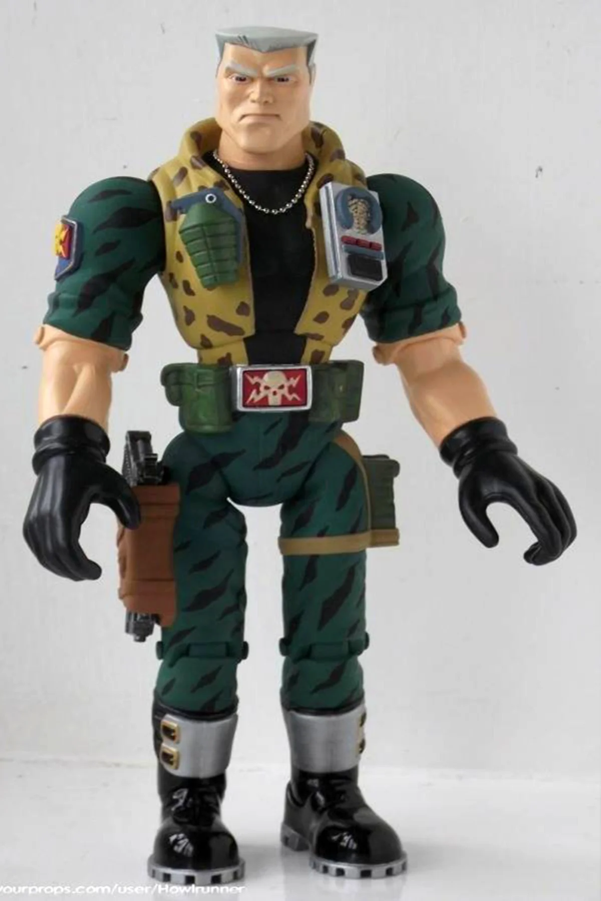 Small Soldiers Major Chip Hazard Figür Binbaşı Chip Hazard Obje Büyük Boy 25CM