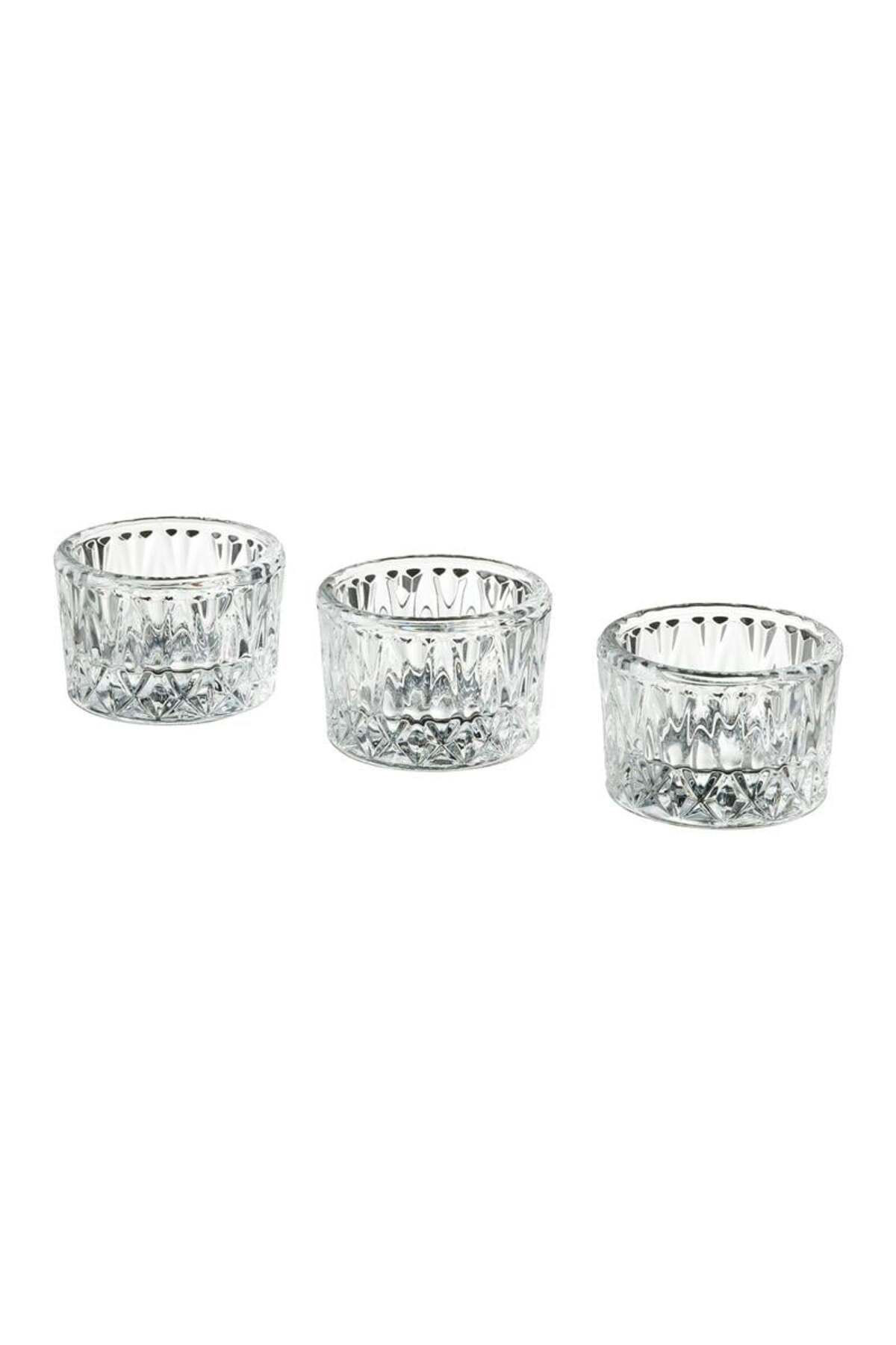İkea Smallspirea Tealight Mumluk Cam 4 Cm 3 Adet 30542181