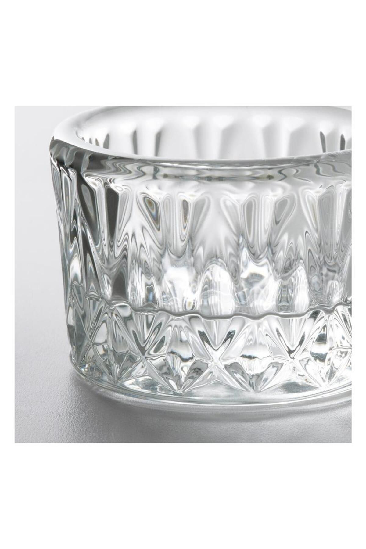 İkea Smallspirea Tealight Mumluk Cam 4 Cm 3 Adet 30542181