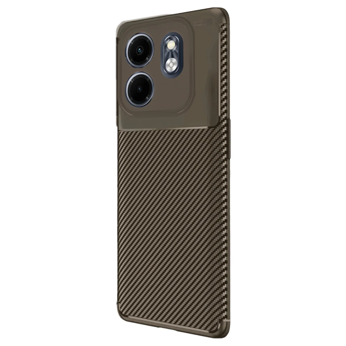 Smart 9 Auto Focus Karbon Fiber Kılıf - Kahverengi - Premium Koruma