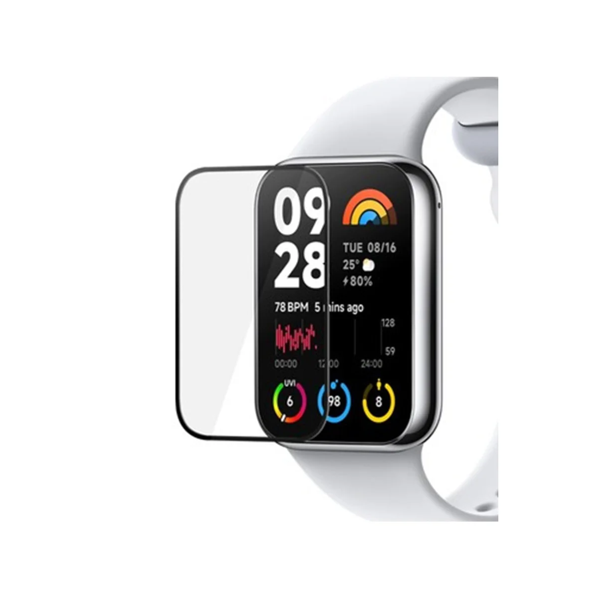 Smart Band 8 Pro Şeffaf Polymer Nano Ekran Kalkanı - En İyi Koruma