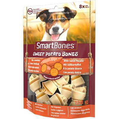 Smart Bones Tatlı Patatesli Mini Kemik Köpek Ödülü 128 gr