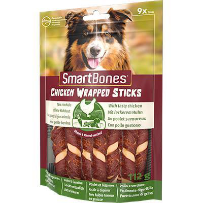Smart Bones Tavuk Sargılı Stick Mini Köpek Ödülü 9 Adet 112 gr Smart Bones Tavuk Sargılı Stick Mini Köpek Ödülü 9 Adet 112 gr