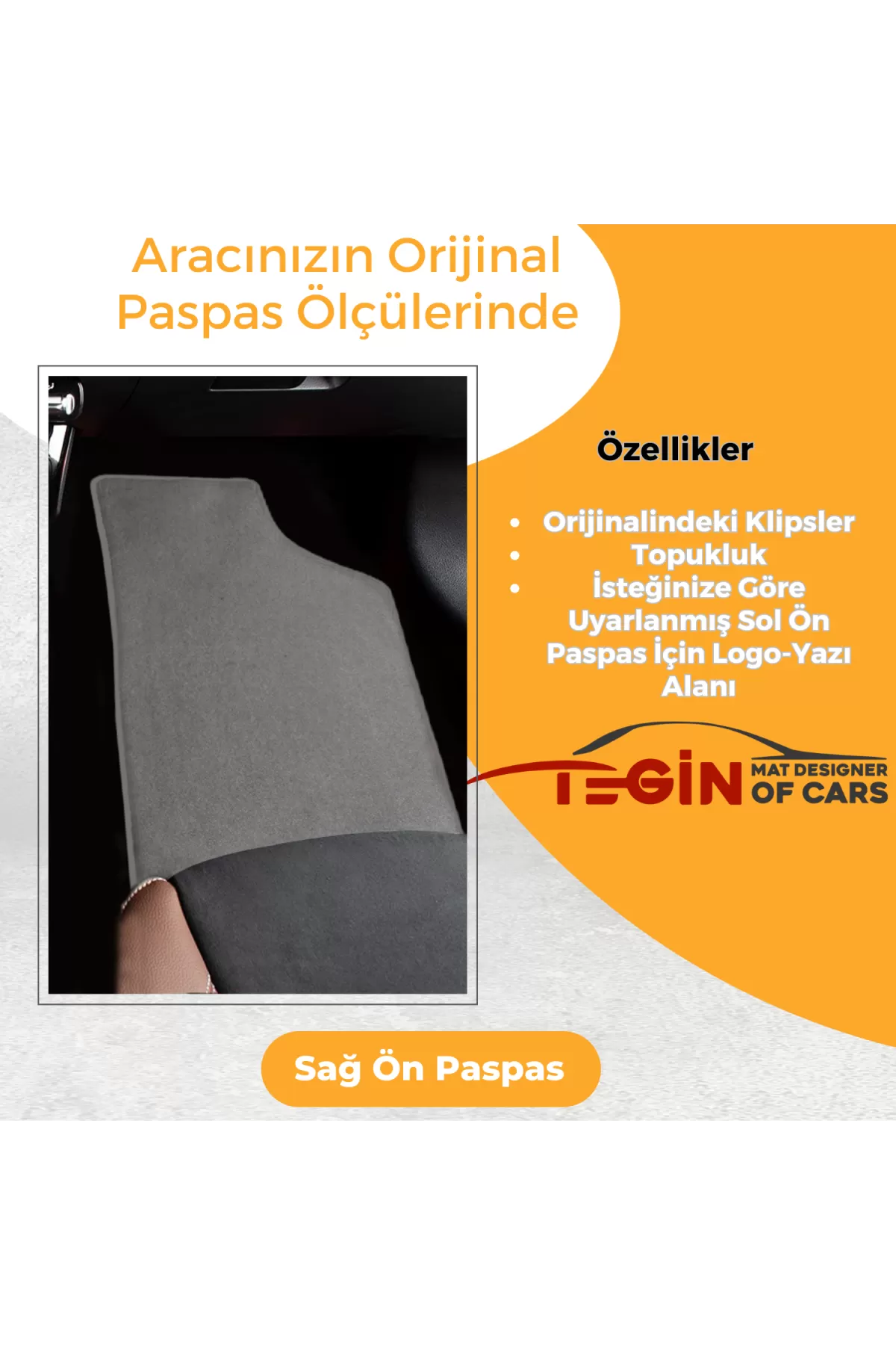 Smart Forfour 2004-2006 Prime Gri Halı Gri Kenar Halı Paspas