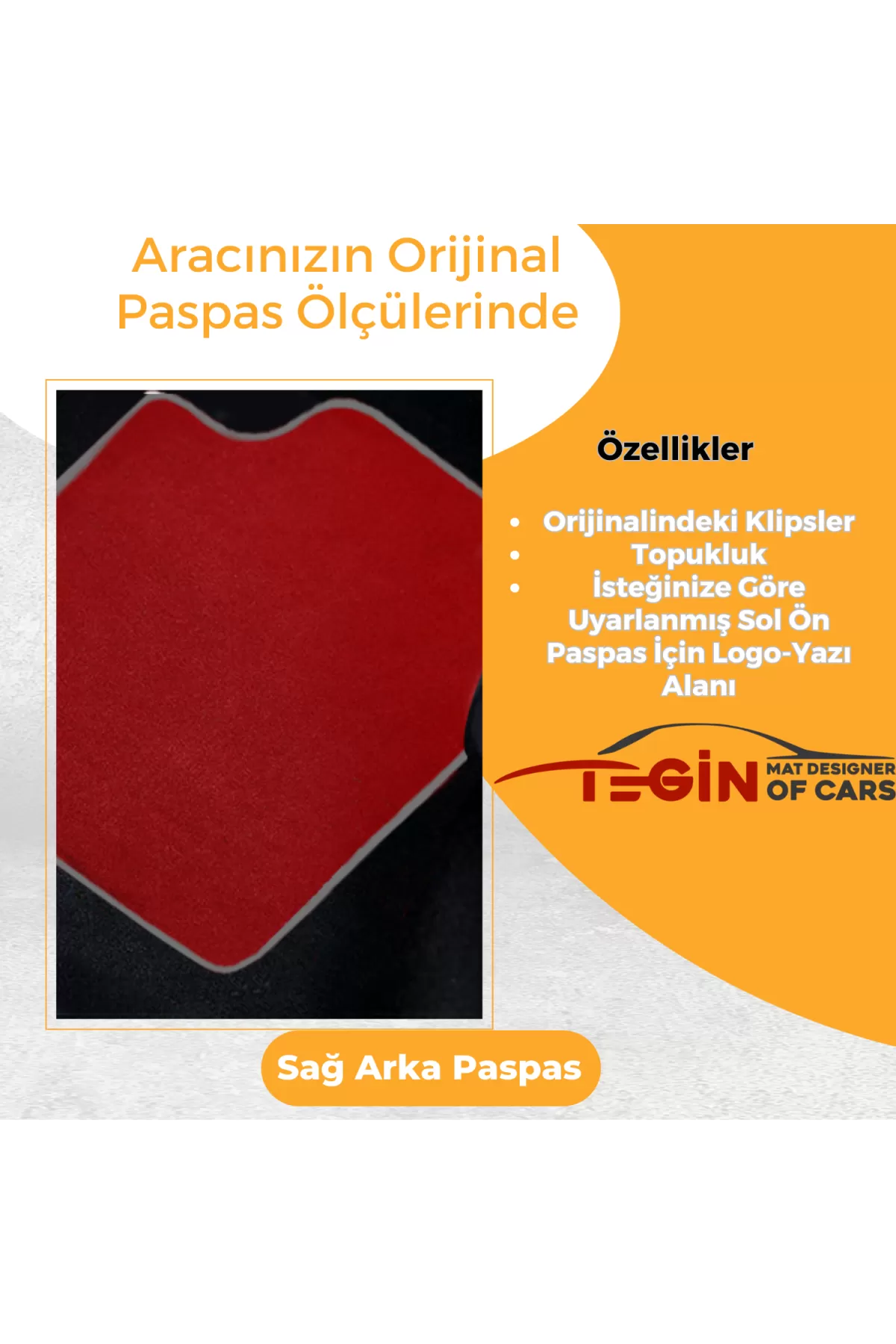 Smart Fortwo W451 2007-2014 Prime Kırmızı Halı Gri Kenar Halı Pas