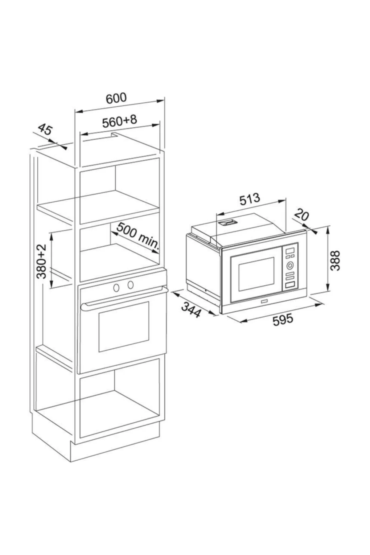 Smart Fsl 20 Mw Xs Inox Ankastre Mikrodalga