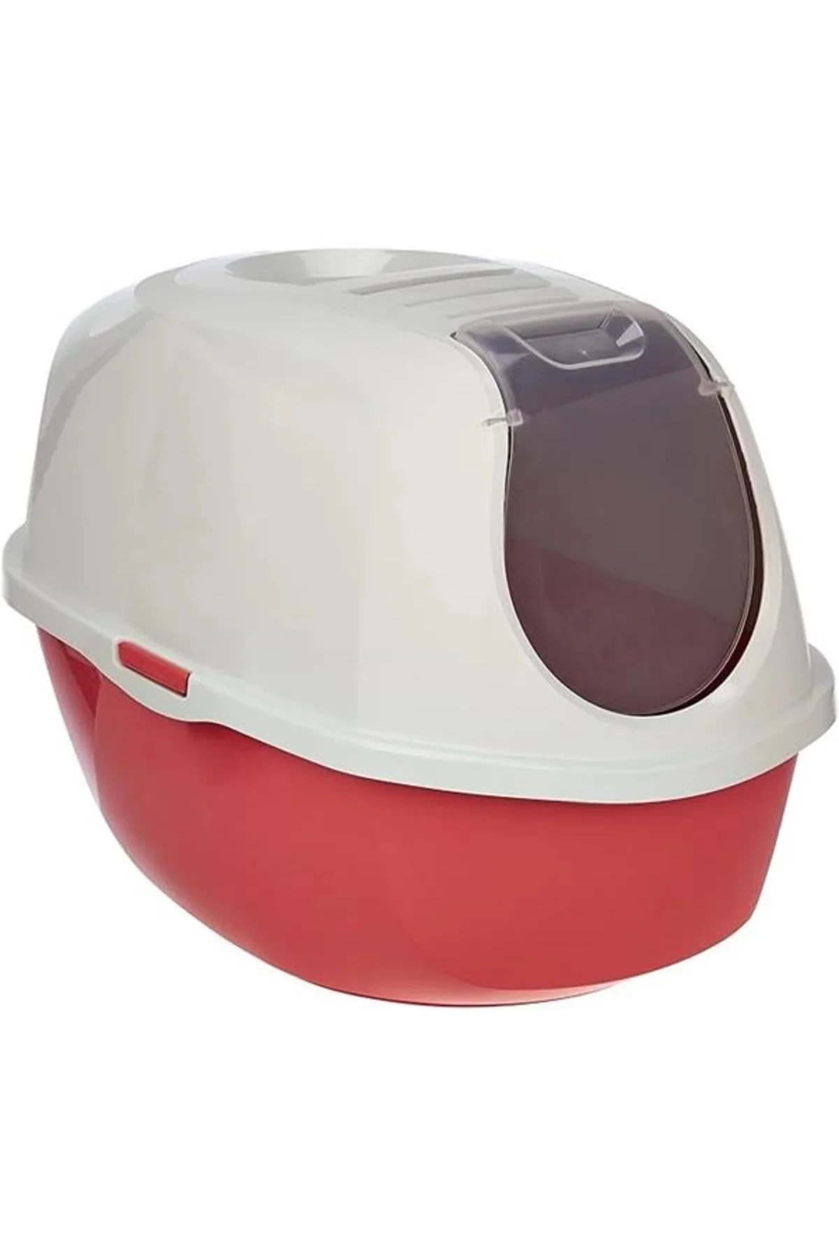 Smart Kapalı Kedi Tuvaleti - Kırmızı 53 CM