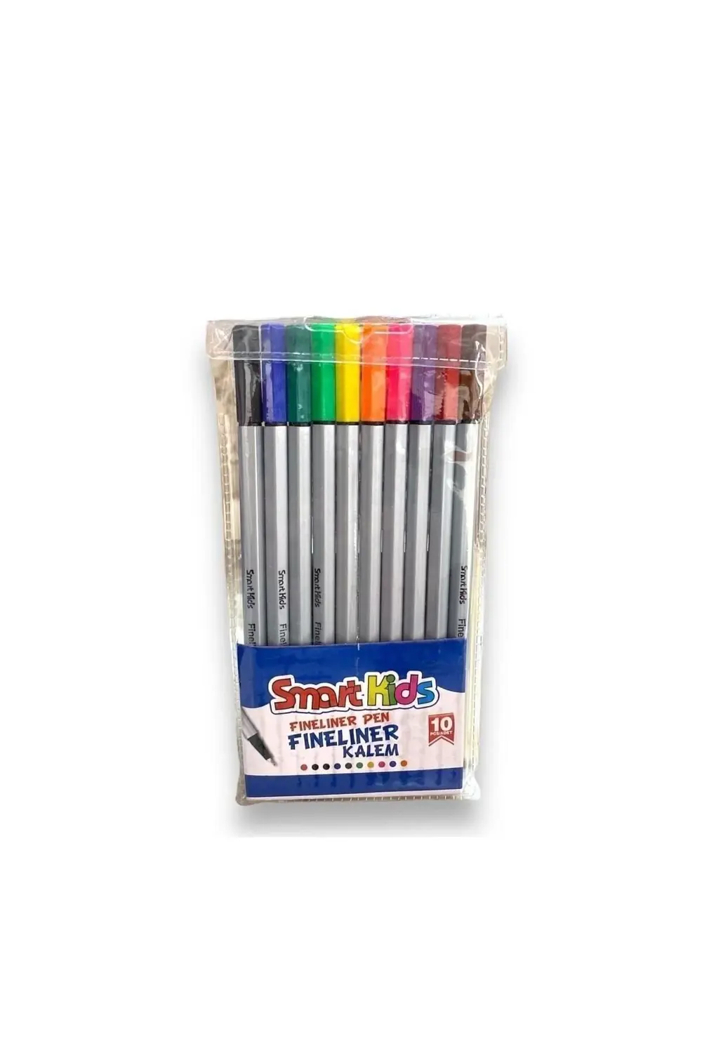 Smart Kids Fineliner Kalem (İnce Uçlu Keçeli Kalem) 10 Renk Pvc P