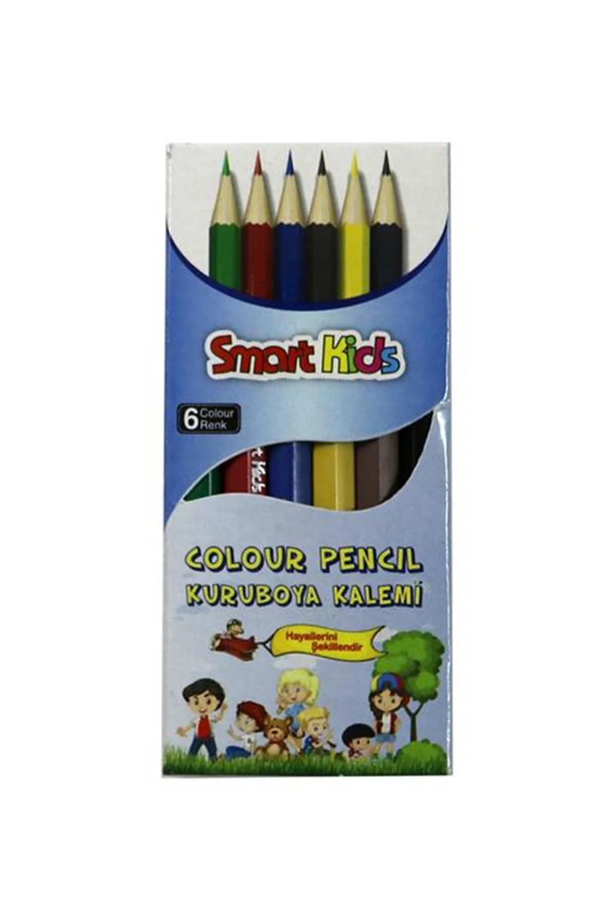 Smart Kıds Kuru Boya Kısa 6 Renk 2966