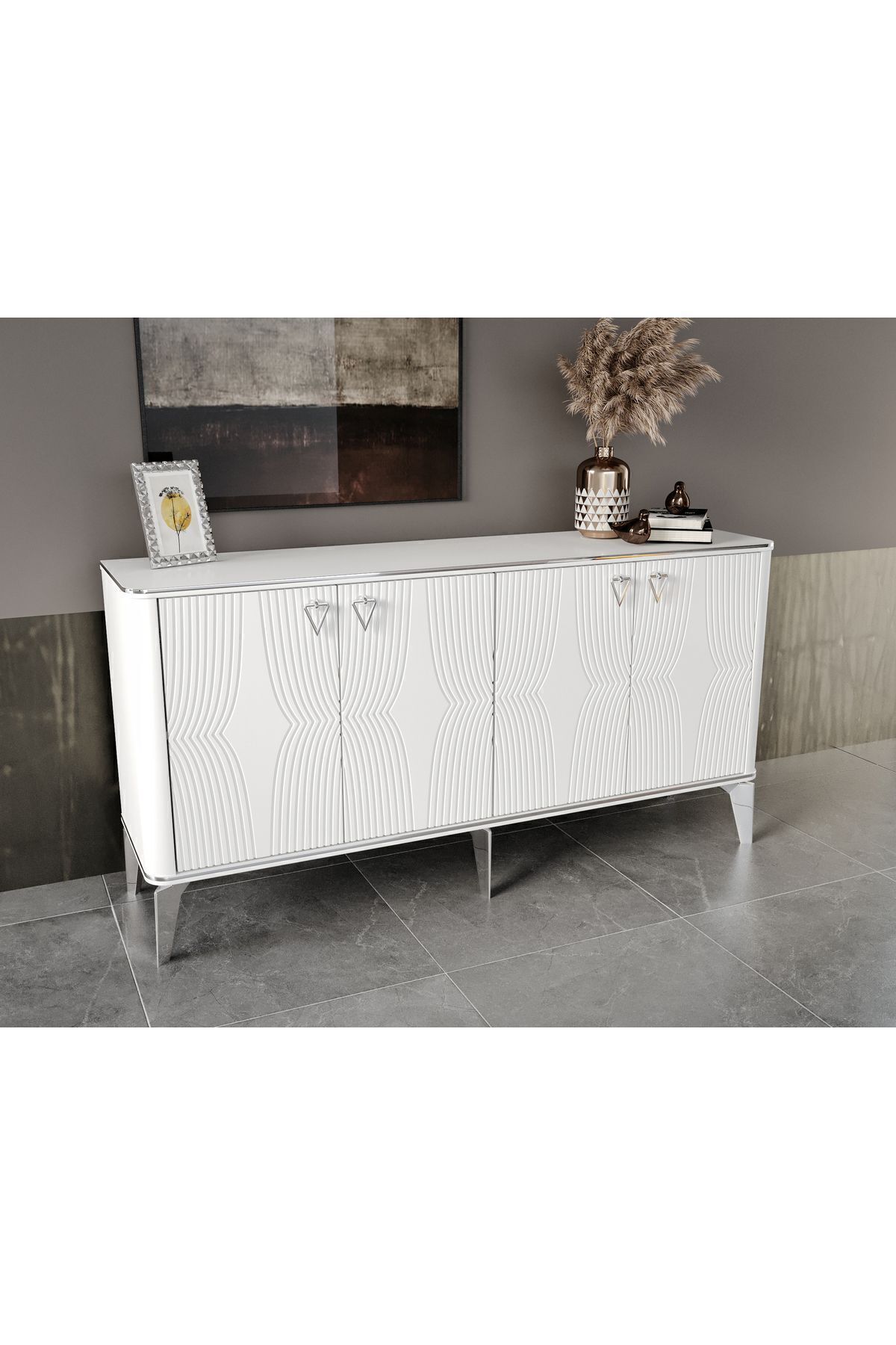 Smart Konsol Mdf Mebran Kapak