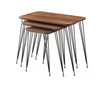 Sivas Gözde Mobilya Smart Mdf Modern Tarz Dikdörtgen 3'Lü Zigon Sehpa