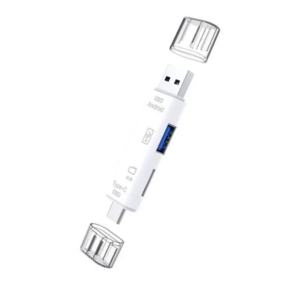 Smart OTG 3-in-1 Type-C & Micro USB TF Card Reader - 5775 | Hızlı Veri Transferi