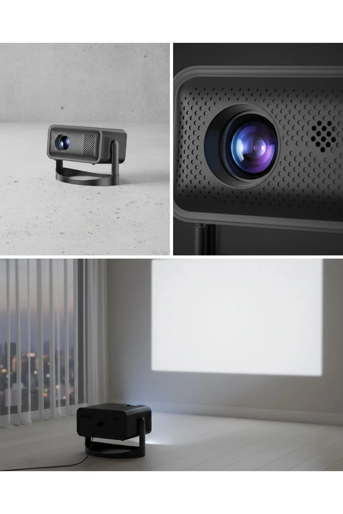 Smart Projector Android Tv Dolby Sesli Wifi Bluetooth