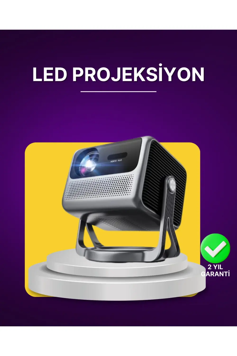 Smart Projector Android TV Ev Sinema Projeksiyonu
