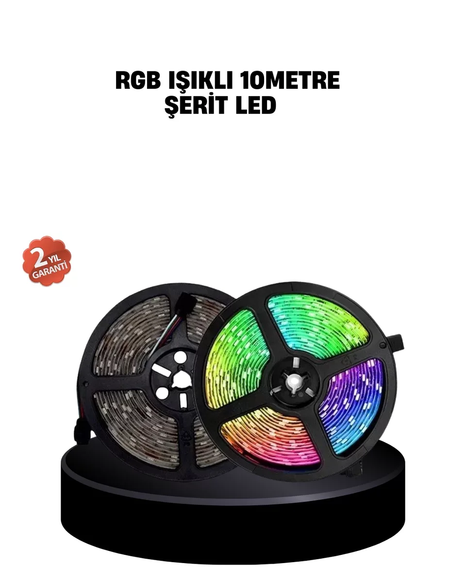 Smart Şerit LED Aydınlatma - USB Kumandalı, Suya Dayanıklı & Müziğe Duyarlı Dekoratif Işık