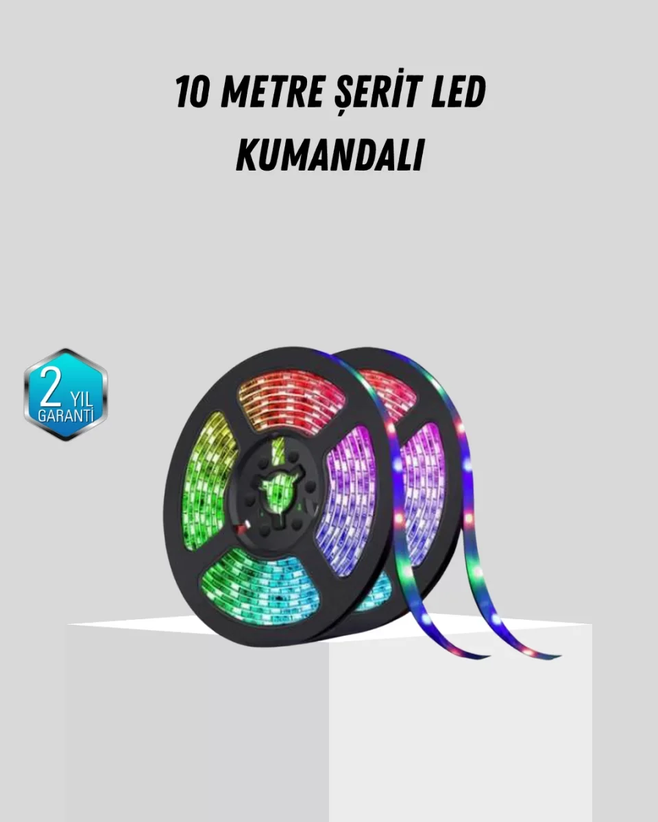 Smart Şerit LED Işık – Uzaktan Kumandalı, USB Girişli, Müzik Modlu - Lisinya