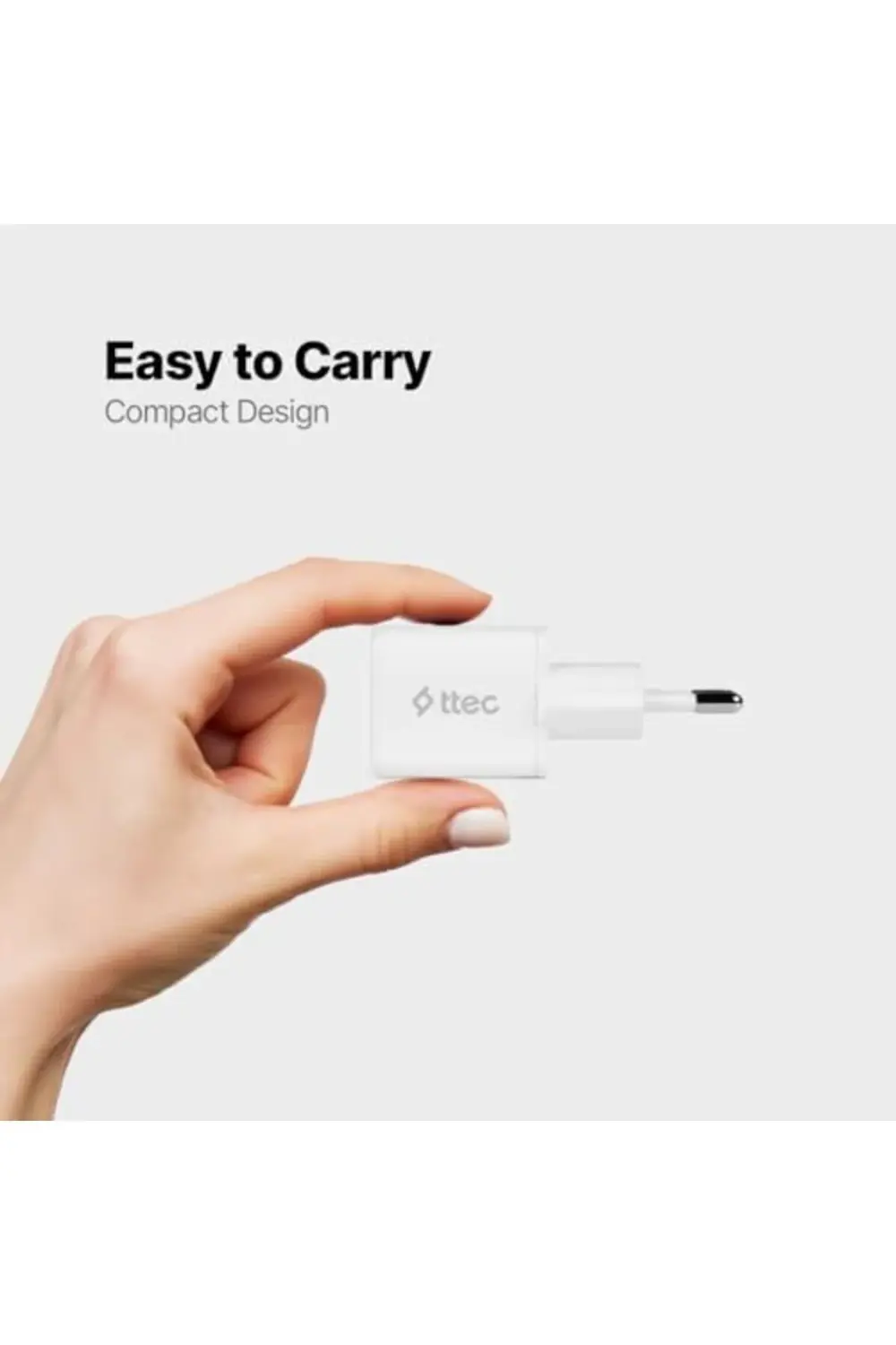 SmartCharger 20W PD Seyahat Hızlı Şarj Aleti Beyaz 2SCP01B star b