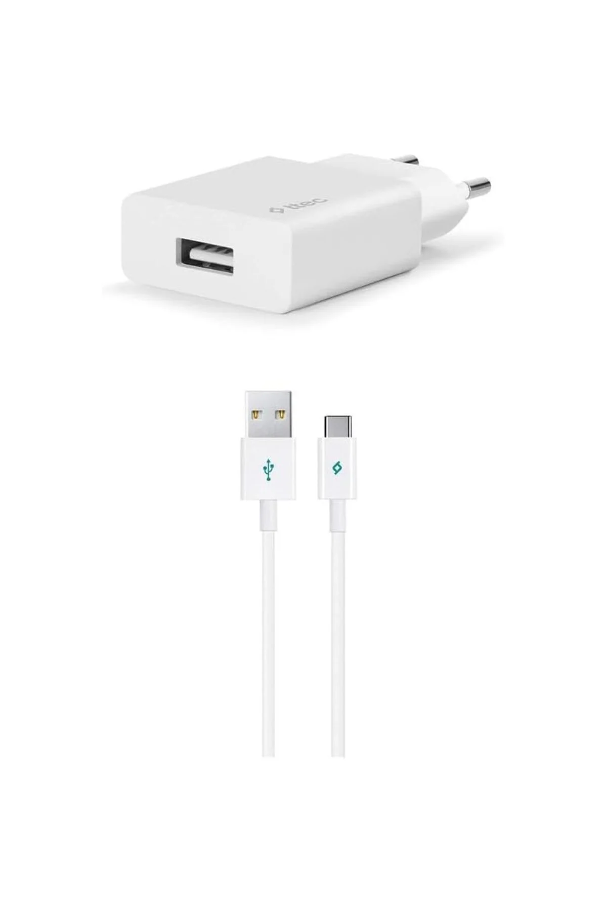 SmartCharger Seyahat Şarj Aleti, 2.1A ve Type-C, 120cm Kablolu, B