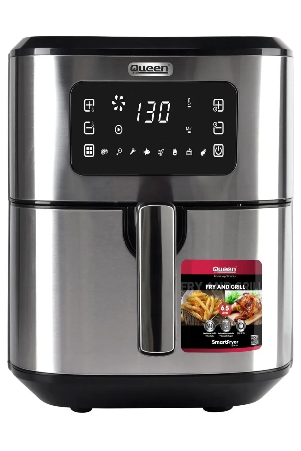 Smartfryer Xxl Airfryer 6,5 lt Dokunmatik Yağsız Sıcak Hava Fritö