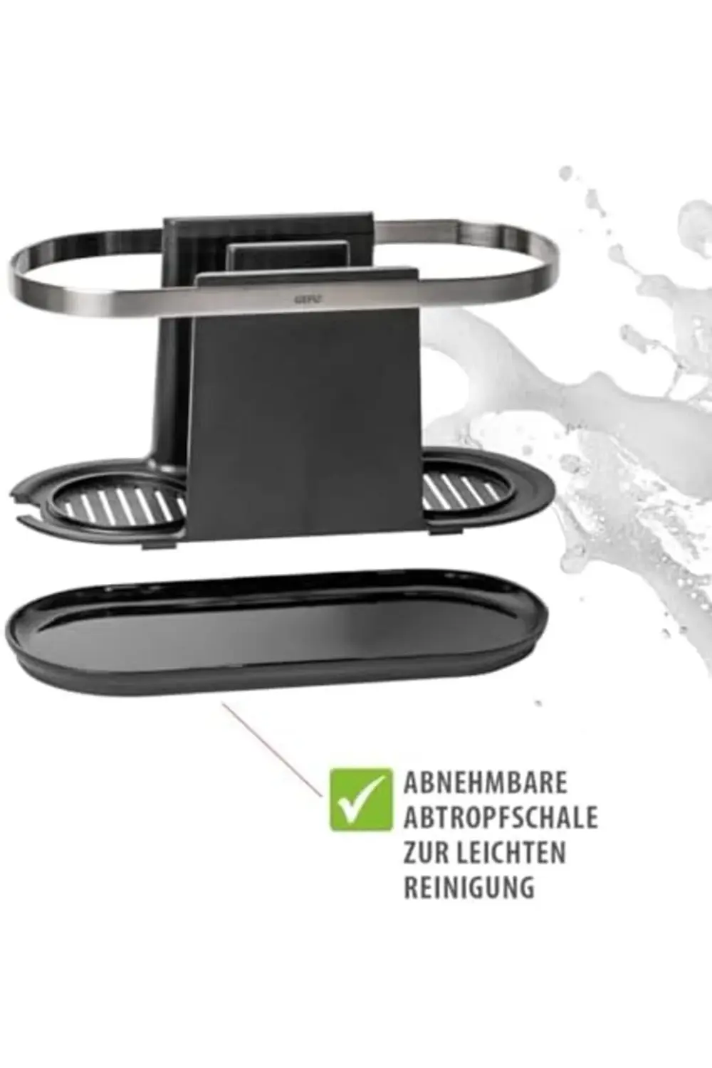 Smartline lavabo düzenleyici, siyah, 50,4 x 3,6 x 3,5 cm 395519