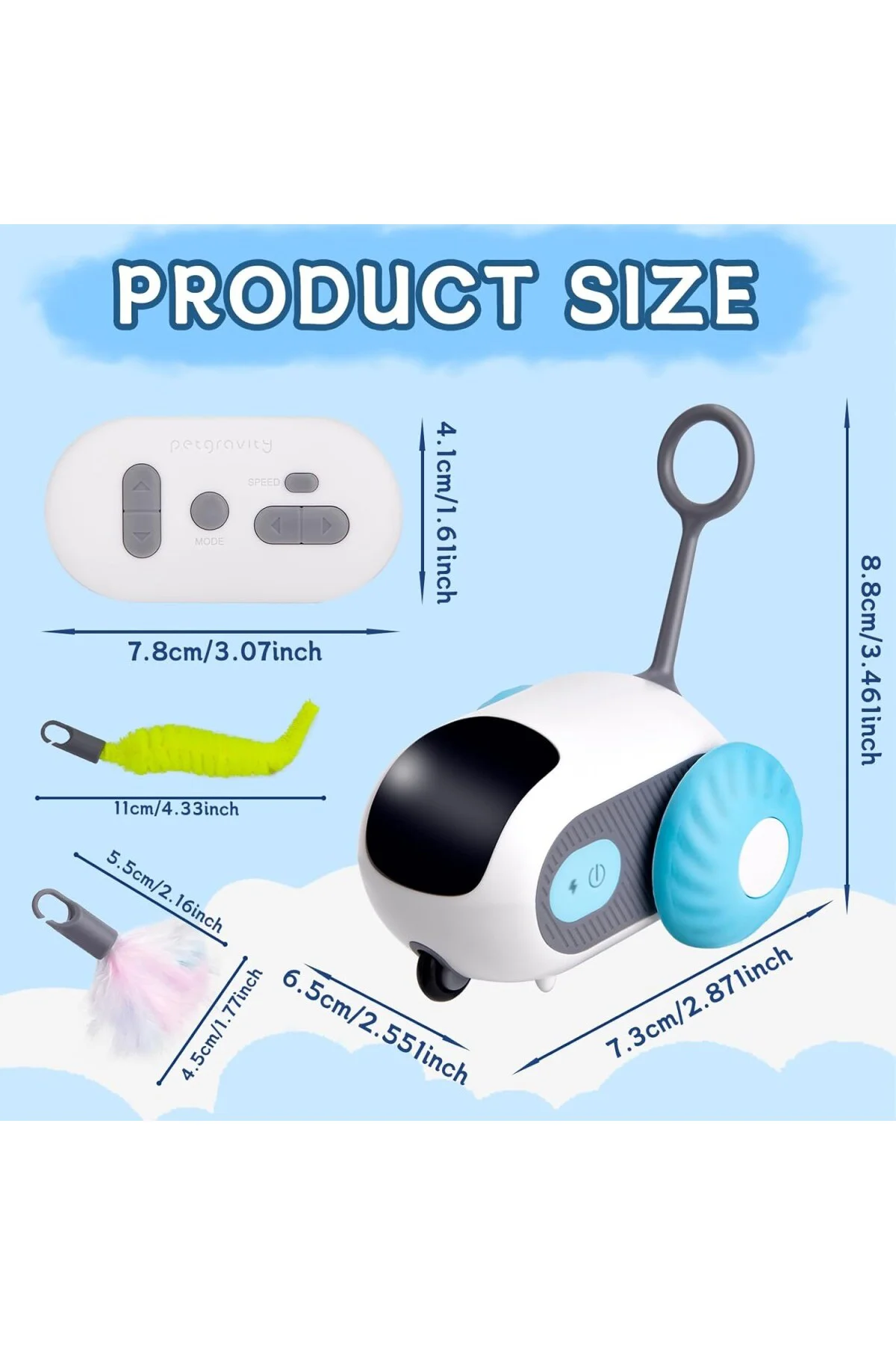 Smartyflip kedi oyuncağı, kediler için etkileşimli oyuncak, 2 modlu kedi oyuncağı, a Smartyflip kedi oyuncağı, kediler için etkileşimli oyuncak, 2 modlu kedi oyuncağı, a