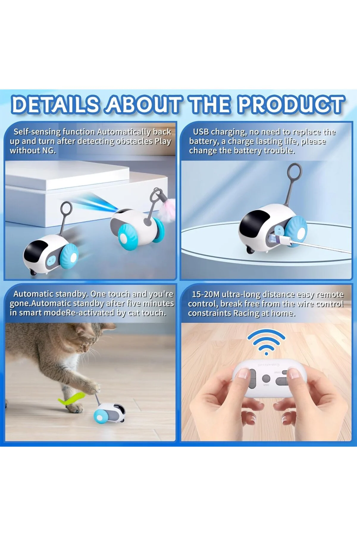 Smartyflip kedi oyuncağı, kediler için etkileşimli oyuncak, 2 modlu kedi oyuncağı, a Smartyflip kedi oyuncağı, kediler için etkileşimli oyuncak, 2 modlu kedi oyuncağı, a