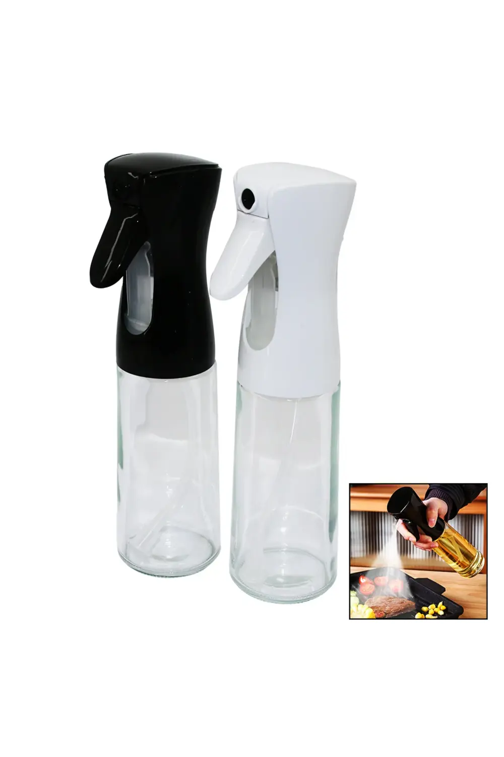 smgshop SPREY BAŞLIK 200ML PLASTİK CAM YAĞDANLIK SPREY Yeni  1094