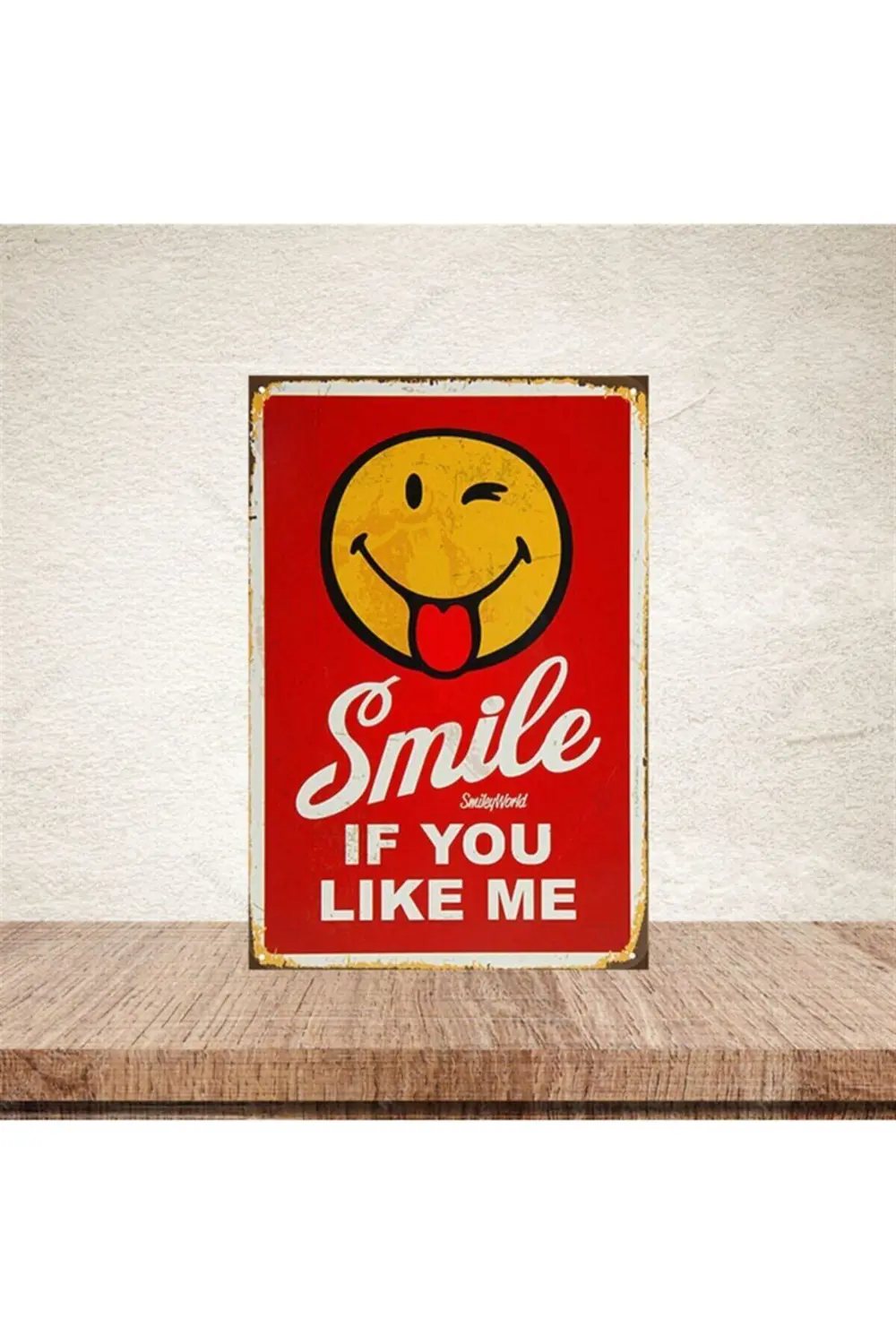 Smile 20-30 Cm Retro Ahşap Poster Smile 20-30 Cm Retro Ahşap Poster