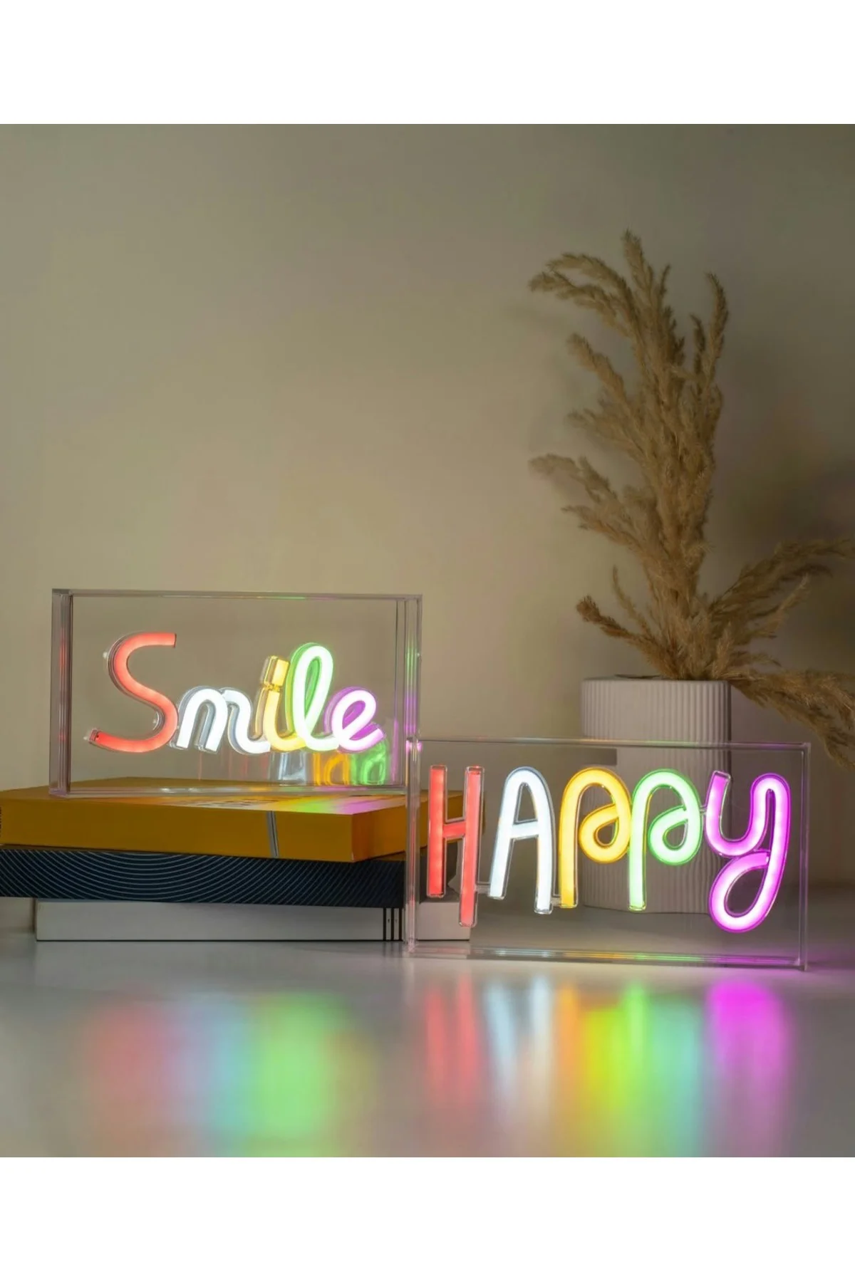 Smile Yazılı Neon Led Işık