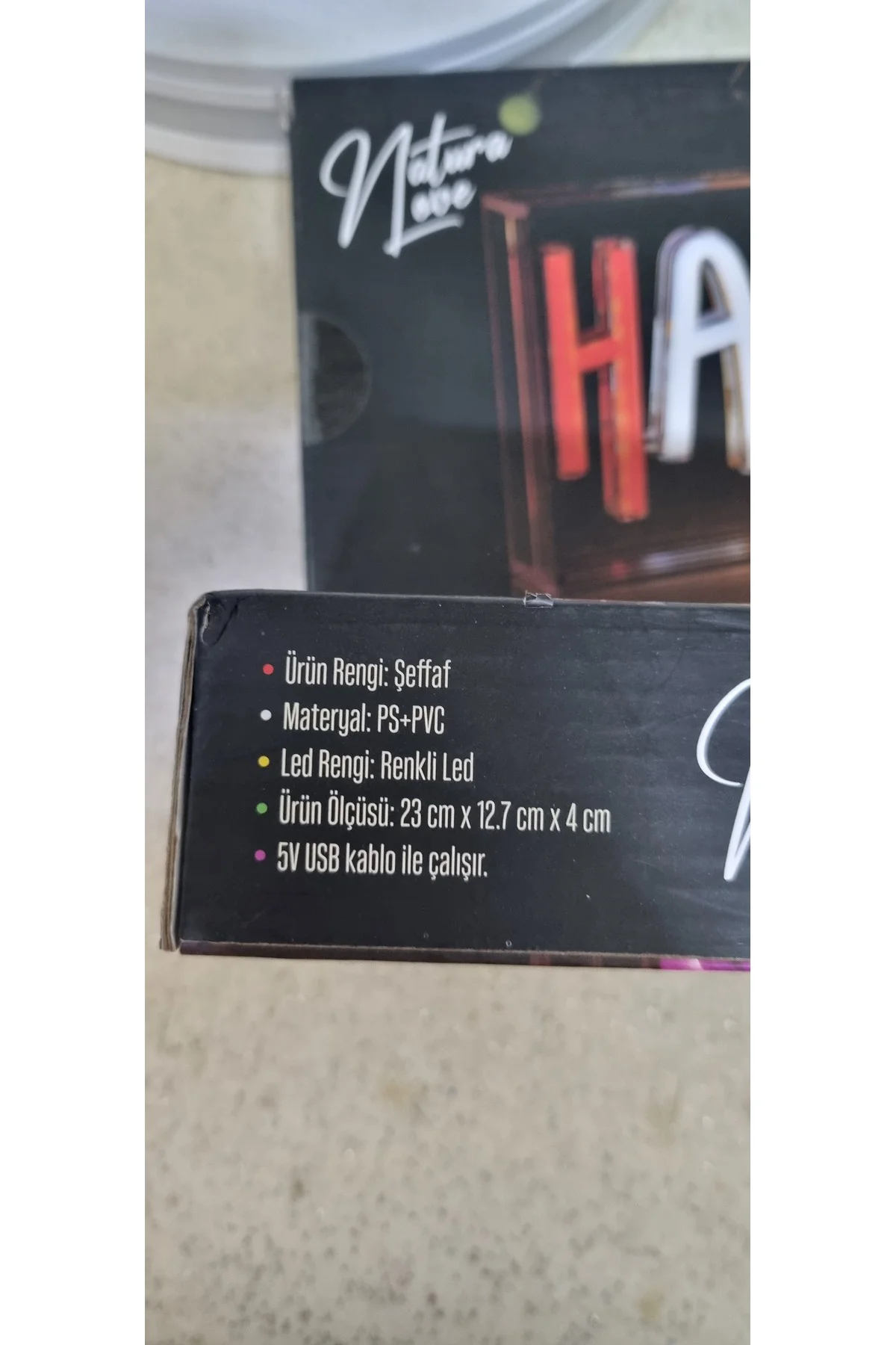Smile Yazılı Neon Led Işık