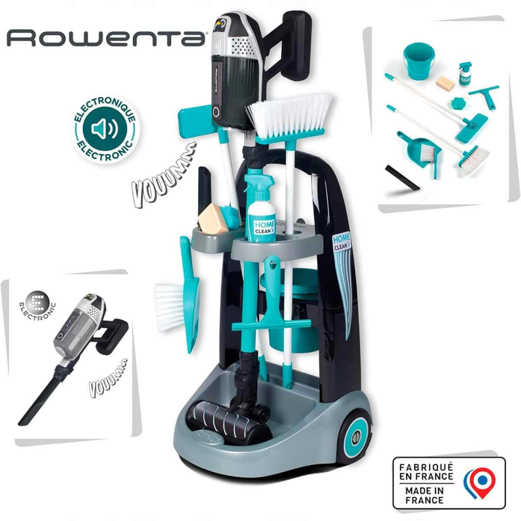 Smoby Rowenta Arabalı Elektrikli Süpürge 7600330319 Smoby Rowenta Arabalı Elektrikli Süpürge 7600330319